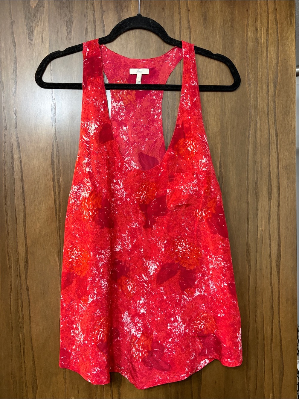 Joie Red Floral Racerback Tank